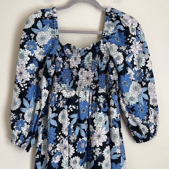 J. Crew Linen Daydream Dress in Zinnia Floral Size Medium Petite - Picture 5 of 11